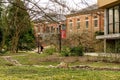 A View of the North Carolina State University Campus Near the Quad in Winter.