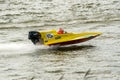 Ralfs Zaharcenoks in powerboats racing at European championship Royalty Free Stock Photo