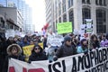 Rally against Donald Trump`s Muslim ban in Toronto.