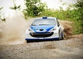 Rally Car in action Royalty Free Stock Photo