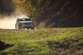 Rally Car on gravel