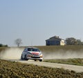 Rally car on race, citroen ds3 Royalty Free Stock Photo