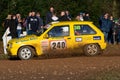 Rally car on stage