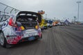 Rally Cars at the Red Bull GRC Global Rallycross Royalty Free Stock Photo