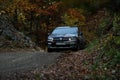 Rally 48 - Dacia CUP - Andrei  Mitre and his Dacia Sandero on PS8 - Glejarie Royalty Free Stock Photo