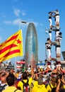 Rally demanding independence for Catalonia