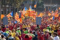 Rally demanding independence for Catalonia