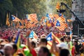 Rally demanding independence for Catalonia