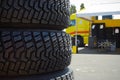 Rally tyres Royalty Free Stock Photo