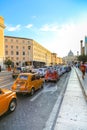 Rally of vintage economy car Fiat 500