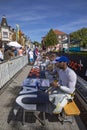 Rally WM in Sankt Wendel in the Saarland, Germany. At the first day the drivers present themselves to audience with autographs