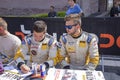 Rally WM in Sankt Wendel in the Saarland, Germany. At the first day the drivers present themselves to audience with autographs