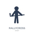 rallycross icon. Trendy flat vector rallycross icon on white background from sport collection