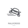 rallycross icon. Trendy rallycross logo concept on white background from Sport collection