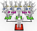 Rallying the Troops - Organization Chart Royalty Free Stock Photo