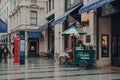 Ralph`s coffee cart outside Ralph Lauren store on New Bond Street, London, UK Royalty Free Stock Photo