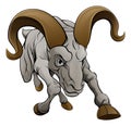 Ram Charging Sports Mascot