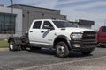 Ram 5500 Chassis Cab display at a dealership. Ram offers the 5500 with heavy duty HEMI or Turbo Diesel Engines