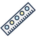 Ram, Computer hardware Isolated Vector Icon That can be easily edited in any size or modified. Royalty Free Stock Photo