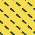 RAM Computer Memory Chip Module seamless pattern on yellow background. Royalty Free Stock Photo