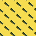 RAM Computer Memory Chip Module seamless pattern on yellow background. Royalty Free Stock Photo