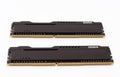 Ram DDR4 memory modules on white background, main component of desktop computer. Royalty Free Stock Photo