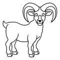 Ram Goat Chinese Zodiac Horoscope Animal Year Sign Royalty Free Stock Photo