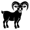 Ram Goat Chinese Zodiac Horoscope Animal Year Sign Royalty Free Stock Photo