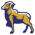 Ram goat mascot Royalty Free Stock Photo