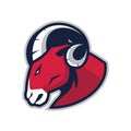 Ram head mascot Royalty Free Stock Photo