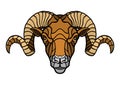 Ram head mascot Royalty Free Stock Photo