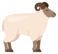 Ram icon. Cartoon farm animal. Funny sheep Royalty Free Stock Photo