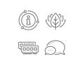 Ram line icon. Computer random-access memory component sign. Vector Royalty Free Stock Photo