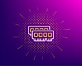 Ram line icon. Computer random-access memory component sign. Vector Royalty Free Stock Photo
