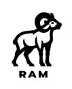 Ram logo, symbol. Royalty Free Stock Photo