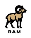 Ram logo, symbol. Royalty Free Stock Photo