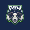 Ram mascot logo