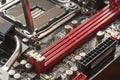 Ram memory dimm in a motherboard