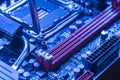 Ram memory dimm in a motherboard