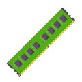 RAM Memory Illustration. Clean Icon Design Element on Isolated White Background Royalty Free Stock Photo