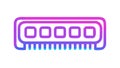 RAM Memory Module Computer Component, vector design Generative AI Royalty Free Stock Photo