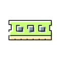Ram memory module flat icon representing computer hardware Royalty Free Stock Photo
