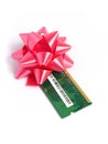 Ram memory module gift Royalty Free Stock Photo