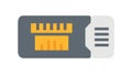 RAM Memory Module, High-Performance Computing and Data Storage, vector design Generative AI Royalty Free Stock Photo