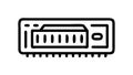 RAM Memory Module Icon, Computer Hardware Component, vector design Generative AI Royalty Free Stock Photo
