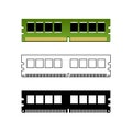 RAM memory module icon