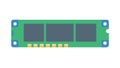 RAM Memory Module Outline Computing Icon, vector design Generative AI Royalty Free Stock Photo
