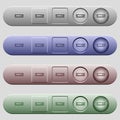 RAM module icons on menu bars Royalty Free Stock Photo