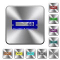 RAM module rounded square steel buttons Royalty Free Stock Photo