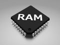 RAM (Random-access memory) chip Royalty Free Stock Photo